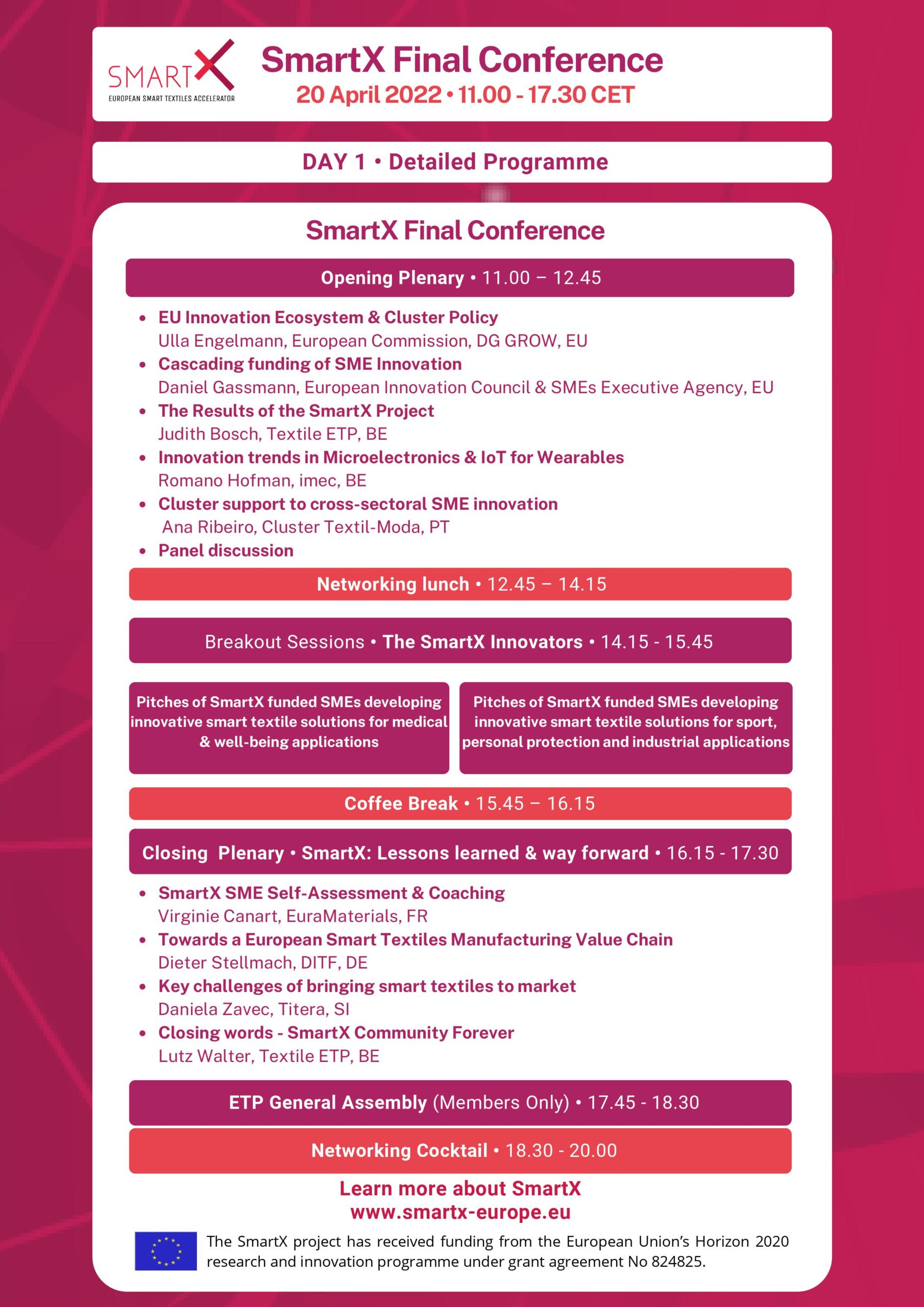 The Final SmartX Conference: Programme
